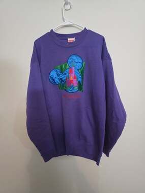 Vintage Mickey, Inc Walt Disney World Sweatshirt w/Embroidered Castle,Mickey Mou